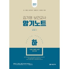 2023 김기영 보건교사 암기노트(하), 미래가치