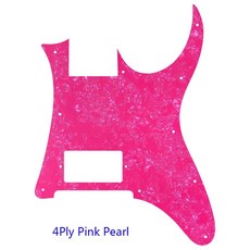 기타 픽가드 슈트 일본 블랭크 브리지 험버커 컨트롤 펀치 홀, 10.4Ply Pink Pearl, 1개
