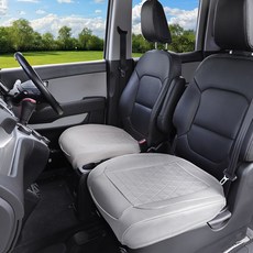 자동차 인조 가죽 리커버 카시트 방석 쏘렌토 스파크 아반떼 시트 커버 CU-05, 레더 블랙 1개 CU-05