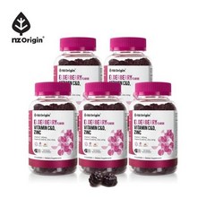 [엔젯오리진] 엘더베리 플레이버 비타민 C& D 아연 X 5통, 단품, 단품