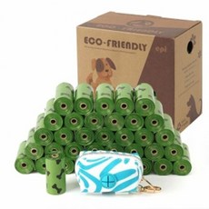 강아지 멍멍파우치+향기배변봉투36롤세트(그린), 단품