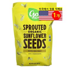Go Raw 바다 소금 함유 오가닉 발아 해바라기 씨 397g 1개