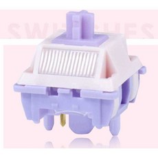 비선로우 키보드 스위치 기계식 퍼플 축 5핀 선형, 1개, 리니어/인공광택/28g/10개