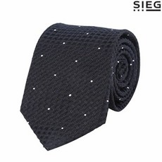 [하프클럽/SIEG]실크 혼방 도트 네이비 타이PWATH0108