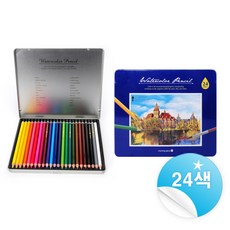 모닝글로리 12000 수채색연필 (24색) 74601, 상세 설명 참조
