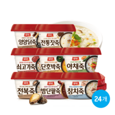 동원 양반죽 285g 8종 24개 호박 야채 참치 쇠고기 밤단팥 영양닭 전복 전통잣, 7) 전복죽 285g x 12개_7) 전복죽 285g, 12개