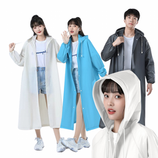 남성 여성 비옷 EVA 일회용우비 15 레인코트 바람막이