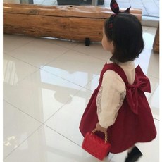 빅리본원피스 아기 겨울옷 데일리룩 등원룩 얼집룩 북유럽