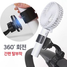 문셀러 자석탈부착 360도 회전 휴대용 핸디선풍기 거치대, 1개