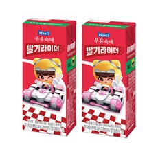 매일유업 우유 속에 딸기라이더, 190ml, 24개