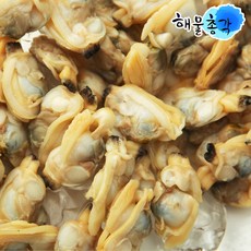 해물총각 자숙칵테일새우 냉동 새우살 바지락살 홍합살 모음, 1팩, 바지락살 250g x 2