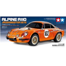 타미야 (TAMIYA) 1/10 전동 RC 카 시리즈 No.708 1/10RC 알핀 A110 예거마이스터 1973 (M-06 섀시) 58708