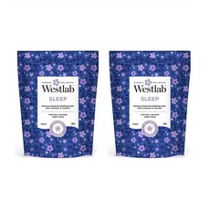 Westlab 웨스트랩 슬립 엡솜 데드 시솔트 윗 라벤더 앤 자스민 1.3kg 2팩 Westlab Sleep Epsom and Dead, 2개, 1개입