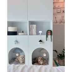 피에르홈 강아지집 애견하우스 동굴집 강아지옷 강아지옷장 모노퍼피, 1개