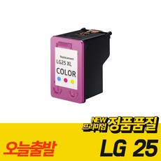 LG 호환 대용량 프린터 검정 컬러 잉크 LG24 LG25, 컬러 LG25