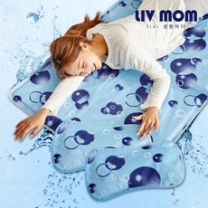 리브맘 얼음골 냉수 쿨매트 더블세트(매트+베개2개), 02.양면발수코팅더블세트, 02.양면발수코팅더블세트