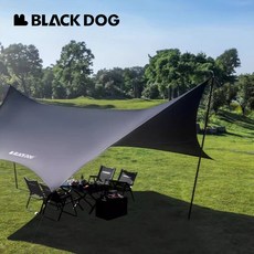 블랙독 대형 블랙코팅 타프 570 X 480 그늘막 어닝 자외선차단 CBD2450WS025