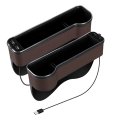 클리커스 차량용 멀티 틈새 수납 컵홀더형 QC3.0 USB 충전 사이드 포켓 CK-K400