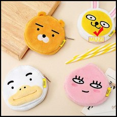 OT 카카오프렌즈 플랫 미니파우치 캐릭터지갑 동전지갑-무지 캐릭터파우치 카카오프렌즈파우치