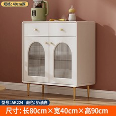 침실 수납장 거울 탄창 선반 코너 거실 캐비닛 옷장 책장 가구, 80x40x90set2