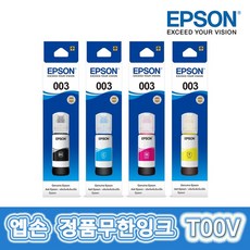 엡손 정품리필잉크 T00V 정품잉크, 1개, T00V100 검정/정품
