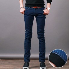 스댕클럽 남성용 스판 겨울 기모본딩 청바지 KD927