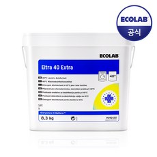 이콜랩 세탁세제 엘트라 40 엑스트라 8.3kg / 살균 얼룩제거, 1개
