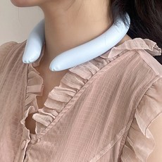 해피릿 넥쿨러 튜브형 넥밴드 쿨스카프 아이스목걸이, 스카이