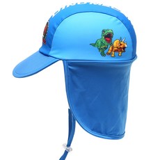 체리라인 공룡메카드 플랩캡 유아 아동 어린이 여름 비치 수영 모자