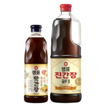 샘표 간장 세트, 1세트, 진간장 금F3 1.7L+맛간장 조림 볶음용 860ml