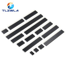 단일 행 핀 암 헤더 소켓 피치 2.54mm 1*2p 3p 4p 5p 6p 7p 8p 9p 10p 12p 14p 16p 18p 20 10개 p 22p 40p 커넥터