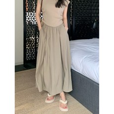 여성 플레어롱스커트