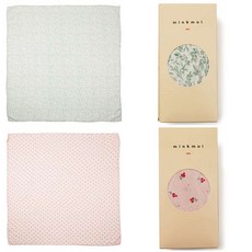 [현대백화점][M밍크뮤M7]쟈뎅.체리뱀부담요 2종택1 출산.신생아.백일.돌.선물.여름이불.블랭킷.무릎담요.유