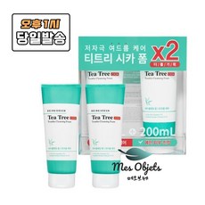 [메오브제] 브링그린 티트리 시카 트러블 클렌징 폼 200mL 더블기획 (여드름피부완화도움기능성) #성난피부진정#예민피부긴급구조
