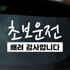 바탕 자동차스티커 초보운전 18종모음, 6번