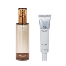 AGE20s 인텐시브 바이탈 에센스 100ml 1개+실크 콜라겐 아이앤페이스 크림 30g 1개