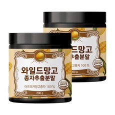 초담식품 와일드 망고 씨앗 추출 분말, 2개, 200g