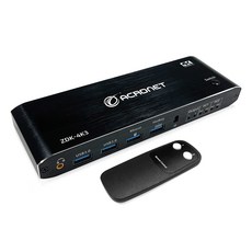 Navceker HDMI 호환 KVM 스위치 8K 60Hz 2 포트 듀얼 2 모니터 2 컴퓨터 4K 120Hz USB 3.0 KVM 스위치 HDMI 2.1 ZY-ASW221 상품 이미지