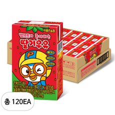 서울에프엔비 유아용 뽀로로가 좋아하는 딸기우유 140ml, 120개