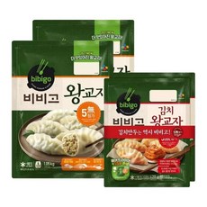 CJ제일제당 비비고 왕교자 1kg x2 + 김치왕교자 420g x2