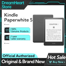 전자책리더기 이북리더기 오리지널 Kindle Paperwhite 5 잉크 스크린 미니 휴대용 방수 스플래시 8 32GB, 만 전자 책 리더, 1.만 전자 책 리더 - Black 32G