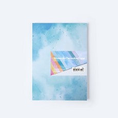 star starred 12컬러풀 디자인 수채화 데코 용지(Watercolor Decorative Paper), 80g A4 96매