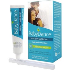 Fairhaven Health BabyDance 임신 촉진 윤활제(10개 일회용 어플리케이터 포함) 임신을 시도하는 남성과 여성을 위한 수성 개인용 윤활유 제작