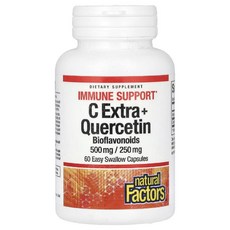 네추럴팩터스 퀘르세틴 케르세틴 퀘세틴 QUERCETIN 아스코르브산 바타민씨 60정, 1개
