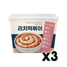 리치떡볶이 즉석조리용기컵 302g x 3개, 1세트, 320g