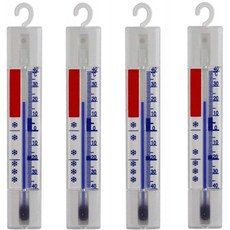 란텔메 4 pcs 온도계 는 독일에서 만든 후크와 냉장고 및 냉동고 anlog 세트 4884, 단일옵션