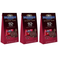 Ghirardelli 기라델리 다크 초콜릿 스퀘어백 카카오 92% 117g 3팩, 3개