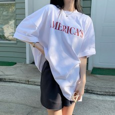 메이킹유 반팔티셔츠 라운드넥 루즈핏 캐주얼 박시핏 1845스카일티