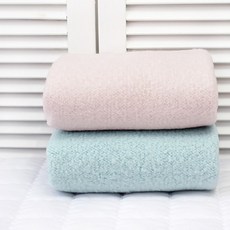 이지텍스 천마당 울니트) 복실복실 니트조직기모 자켓원단 크레페 2종 C11, 민트