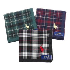 브랜드손수건 명품손수건 폴로 POLO 기본체크1